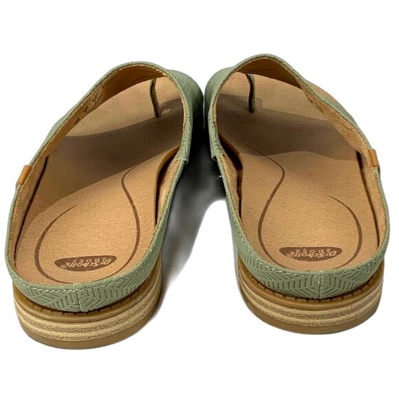Dr. Scholls KATE Toe Loop Mule Sandals Sage Green Slip ons Size 7M - Picture 5 of 8